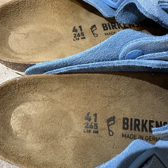 Birkenstock Sky Blue Slip-On Shoes Size L10 M8 - Picture 6 of 6